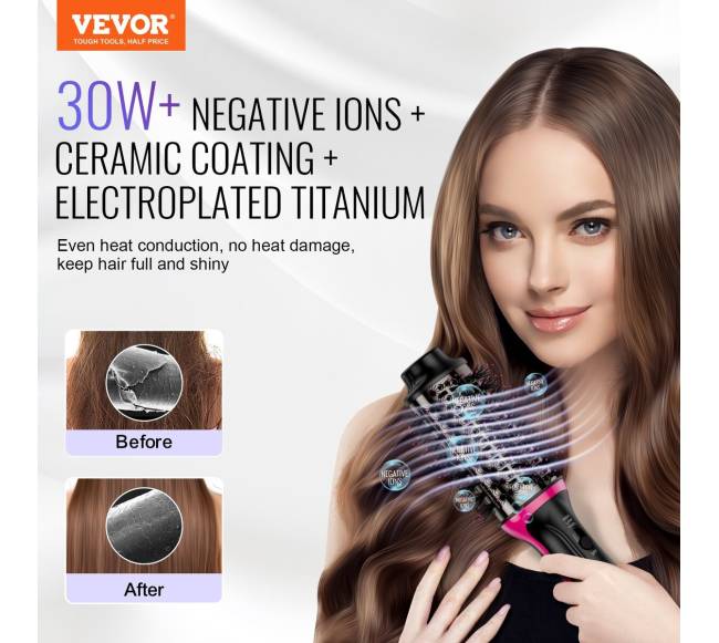 Plaukų džiovintuvo šepetys su jonine technologija1