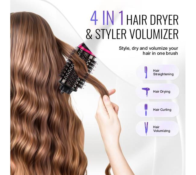 Plaukų džiovintuvo šepetys su jonine technologija4