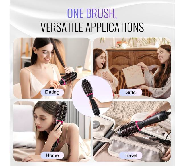 Plaukų džiovintuvo šepetys su jonine technologija5