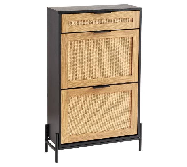 Rataninė batų spintelė su stalčiais8