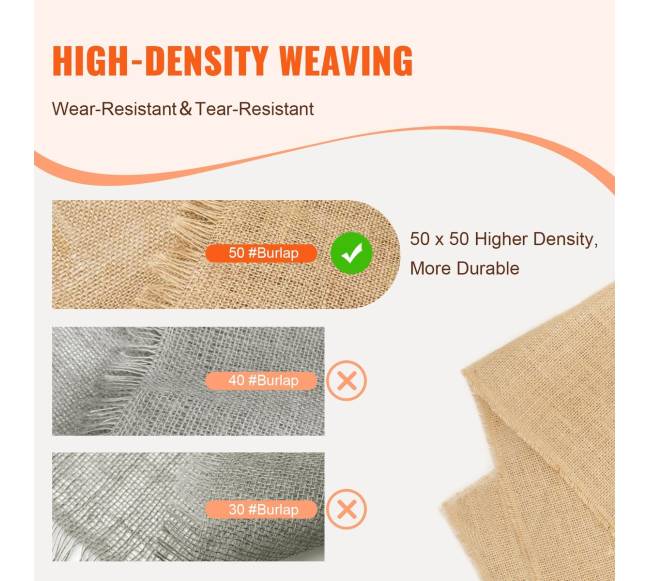 Džiuto medžiagos rulonas, 101 cm x 22.86 m2