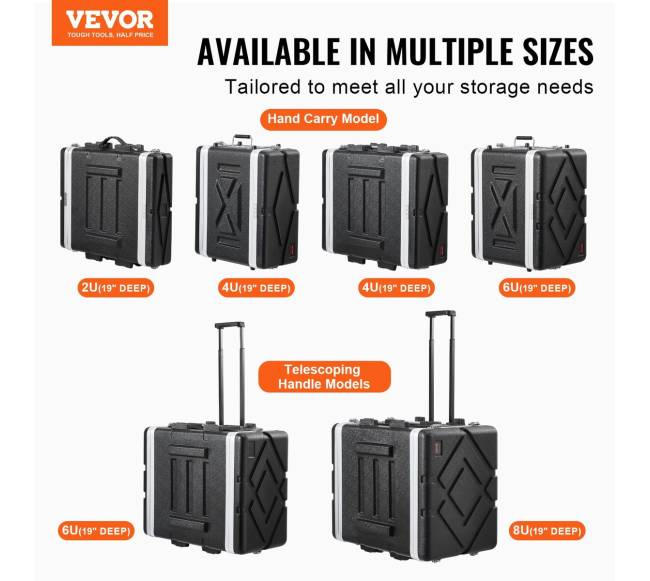 2U serverio rack kabinetas 48 cm gylio5