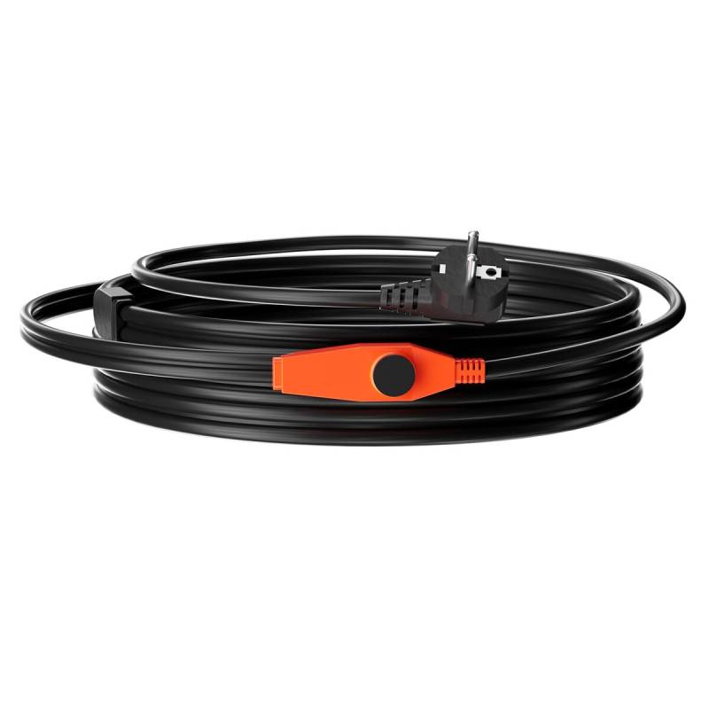 Vamzdžio šildymo kabelis 18 m su termostatu0