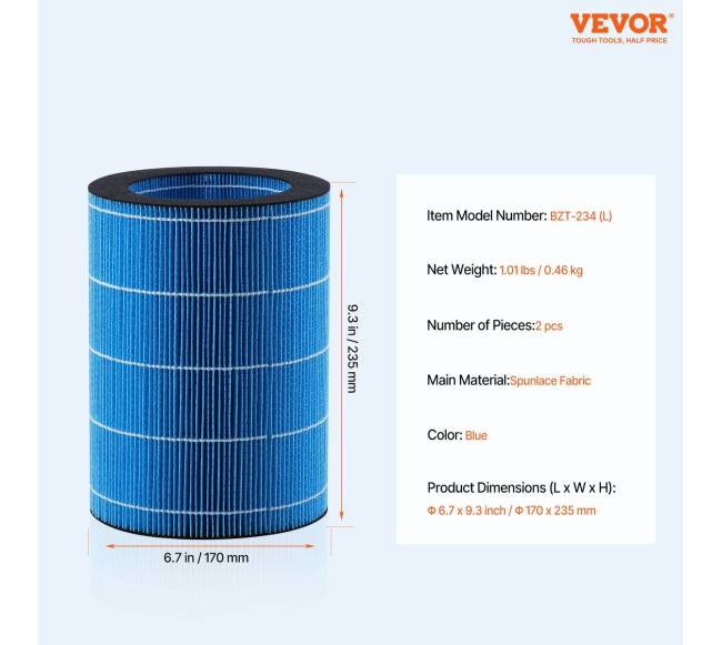 Garų drėkintuvo filtro pakeitimo rinkinys 5L modeliui6