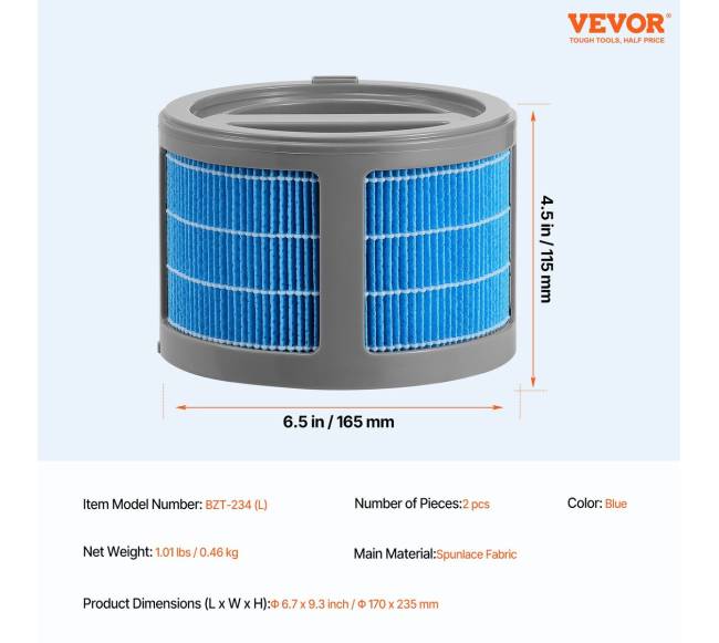 Dviejų vnt. drėkintuvo filtrai6