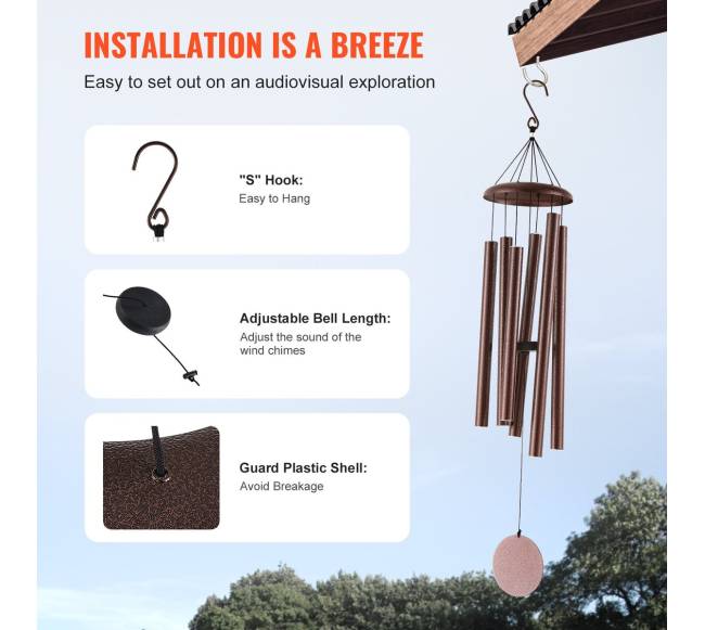 Lauko vėjo varpeliai su gilia melodija5