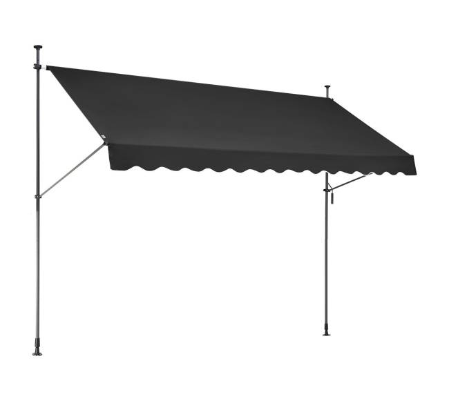 Reguliuojama markizė terasai su rankena0