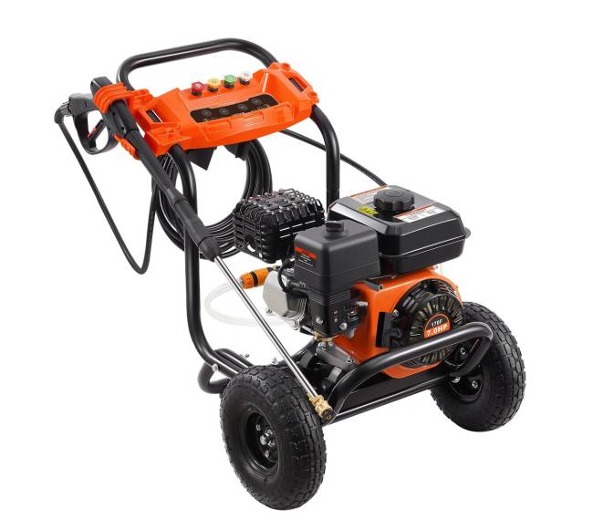 Benzininis aukšto slėgio ploviklis 3500 PSI su 5 antgaliais0