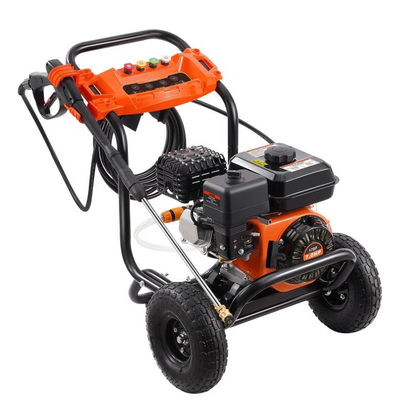 Benzininis aukšto slėgio ploviklis 3500 PSI su 5 antgaliais0