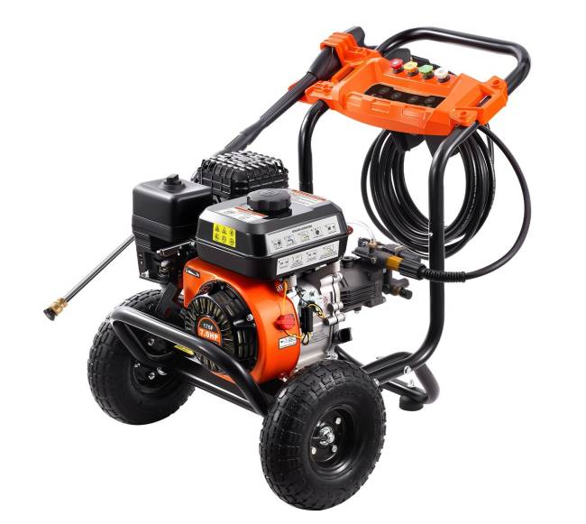 Benzininis aukšto slėgio ploviklis 3500 PSI su 5 antgaliais8