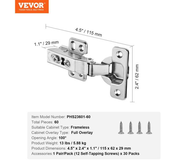 Spintos durų lankstai su uždarymo funkcija6