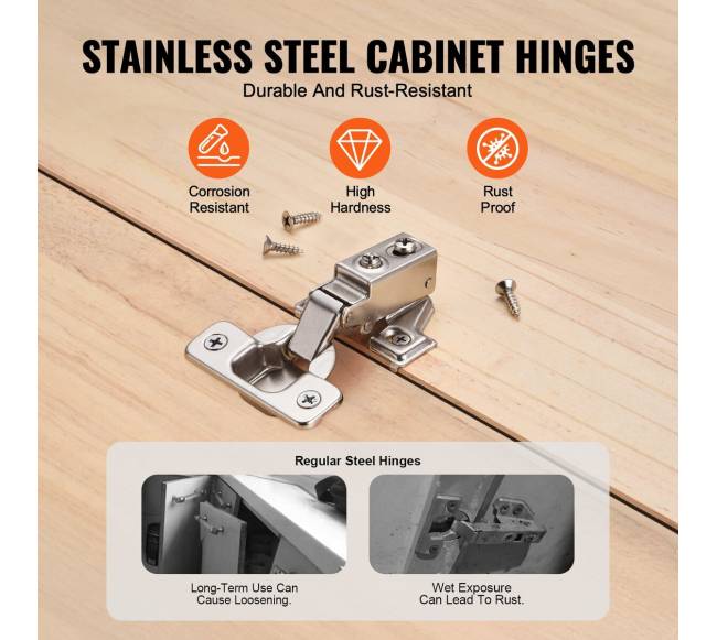 Spintelių durų lankstai, 60 vnt, su švelniu uždarymu5