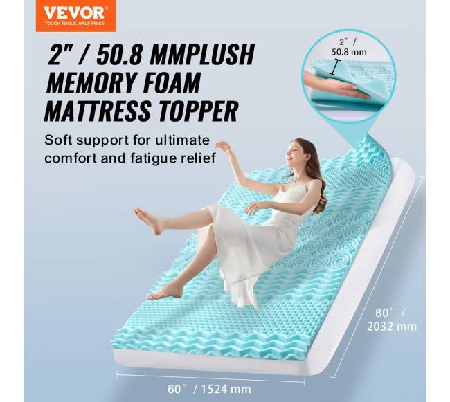 Queen dydžio atminties putų čiužinio antdėklas1