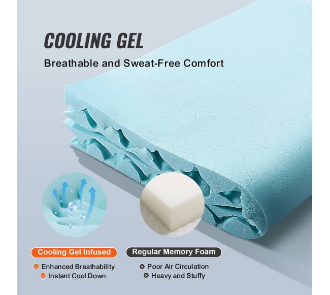 Queen dydžio atminties putų čiužinio antdėklas2