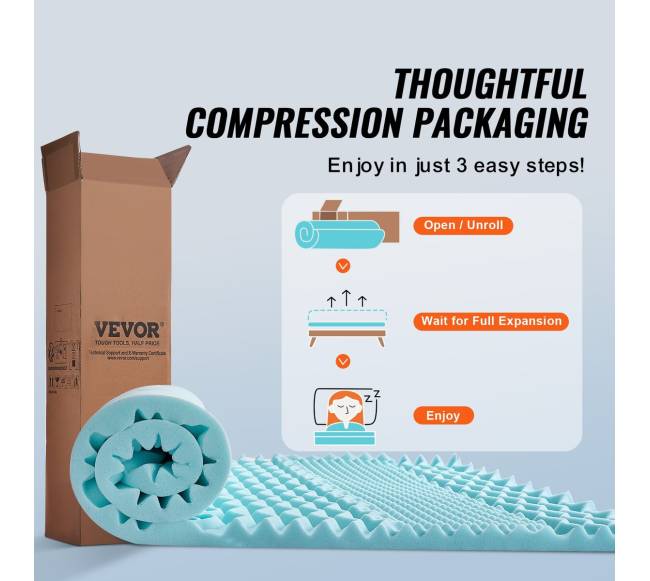 Queen dydžio atminties putų čiužinio antdėklas4