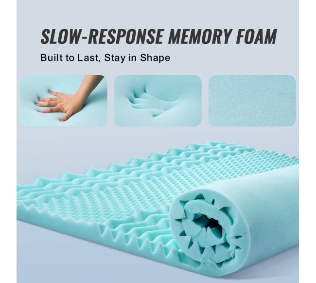 Queen dydžio atminties putų čiužinio antdėklas5