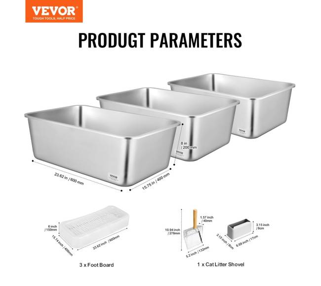 Gilus kačių kraiko dėžutė su filtruojančiu kilimėliu6