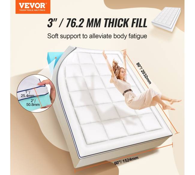 Atminties putų čiužinys 76.2 mm storio2