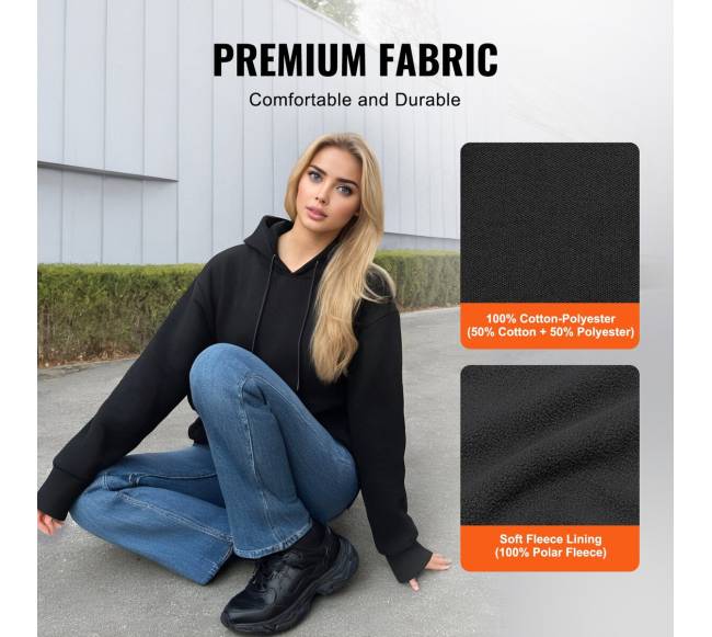 Šildomas džemperis su baterija unisex juodas3