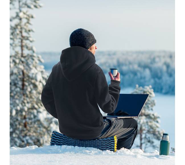 Šildomas džemperis su baterija unisex juodas7