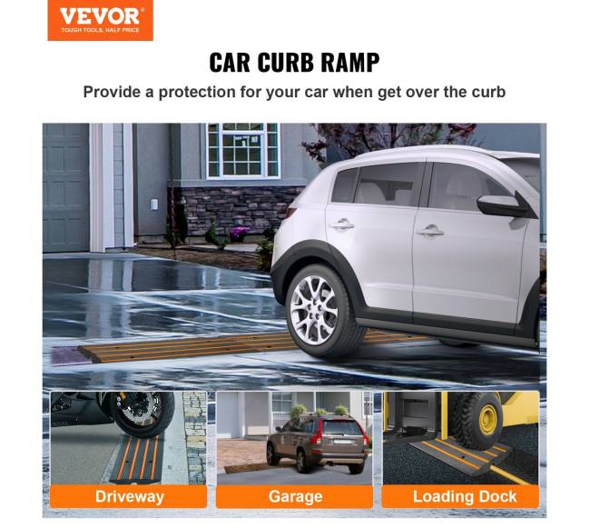 Guminis nuolydis įvažiavimui, 2 vnt, 6,5 cm1