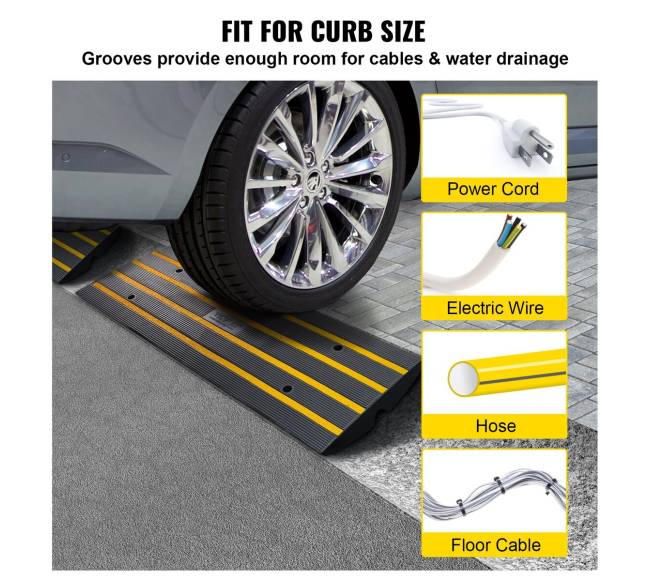 Guminis nuolydis įvažiavimui, 2 vnt, 6,5 cm2