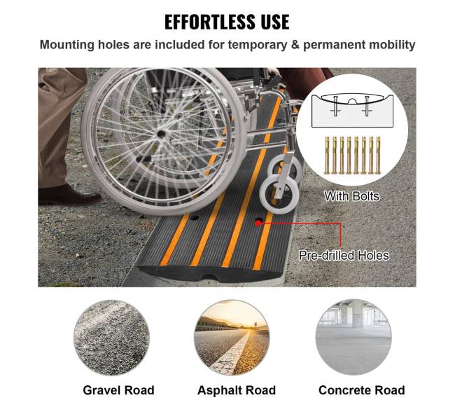 Guminis nuolydis įvažiavimui, 2 vnt, 6,5 cm5