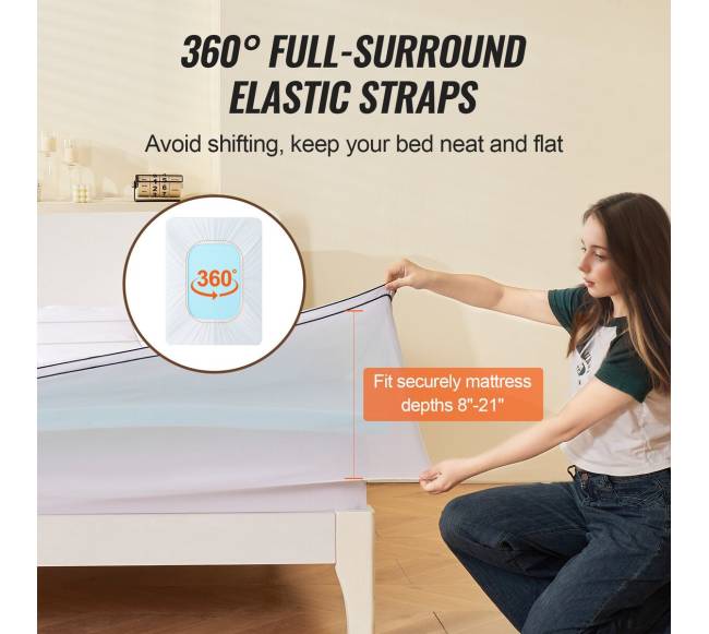 Čiužinio užvalkalas iš atminties putų 10 cm6