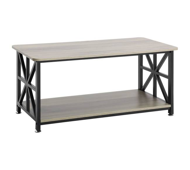 ūkinio stiliaus kavos staliukas su sandėliavimu0