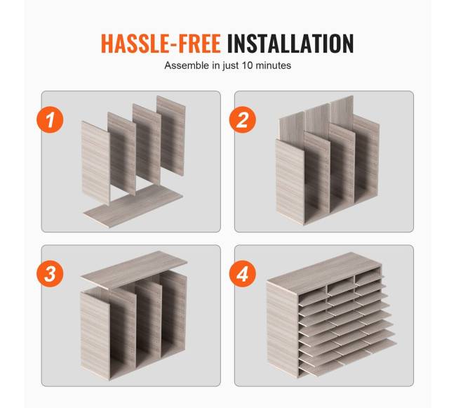 Medinės literatūros dėklas su 27 skyreliais pilkas5