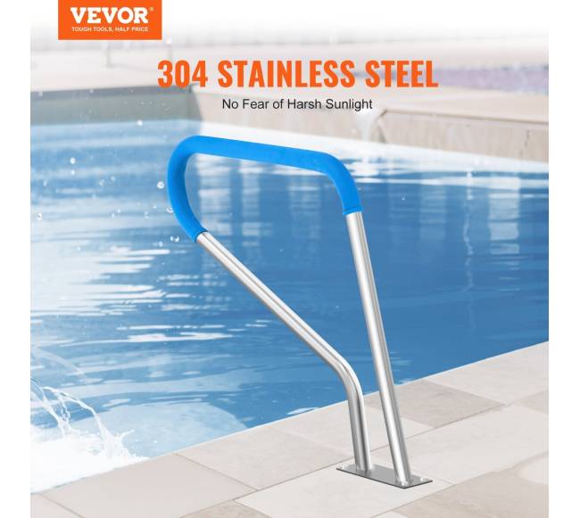 bazinė turėklai iš nerūdijančio plieno su pagrindo plokšte1