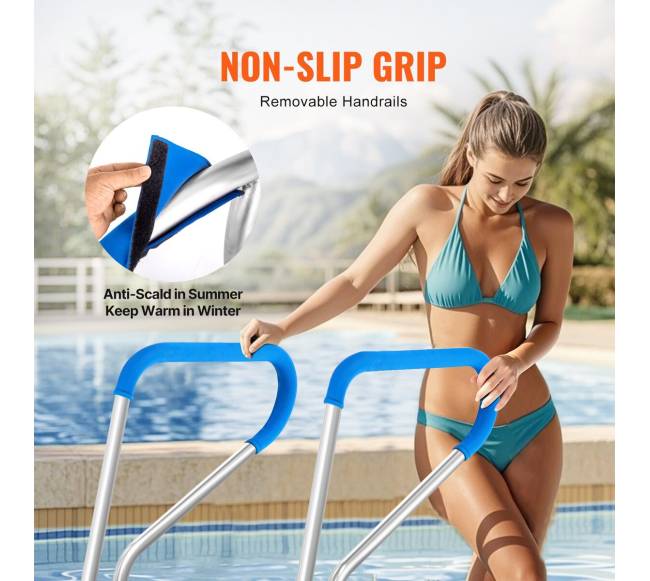 bazinė turėklai iš nerūdijančio plieno su pagrindo plokšte3