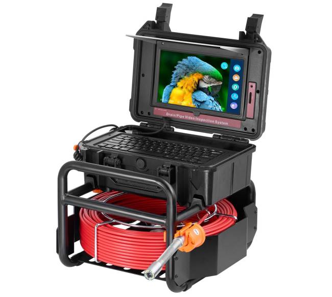 Savitakės kanalizacijos kamera su 10,1 colio ekranu0