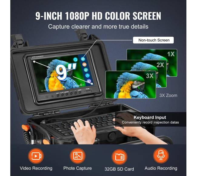 70 m kanalizacijos kamera su siųstuvu3