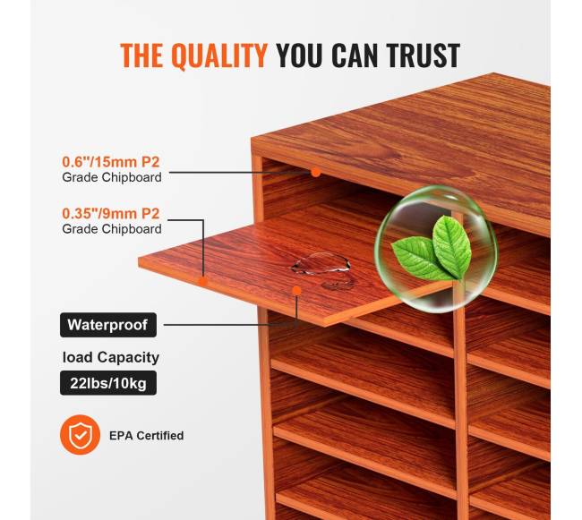 Medinė dokumentų dėžė su 27 skyreliais2