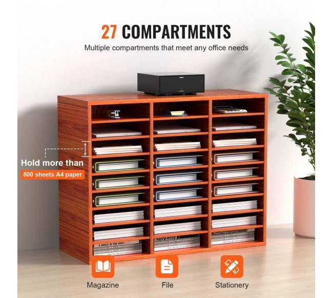 Medinė dokumentų dėžė su 27 skyreliais3