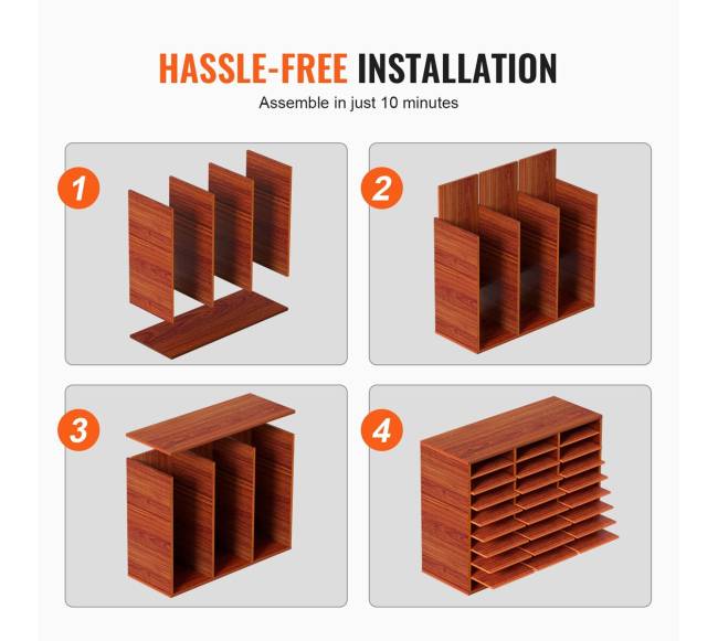 Medinė dokumentų dėžė su 27 skyreliais5