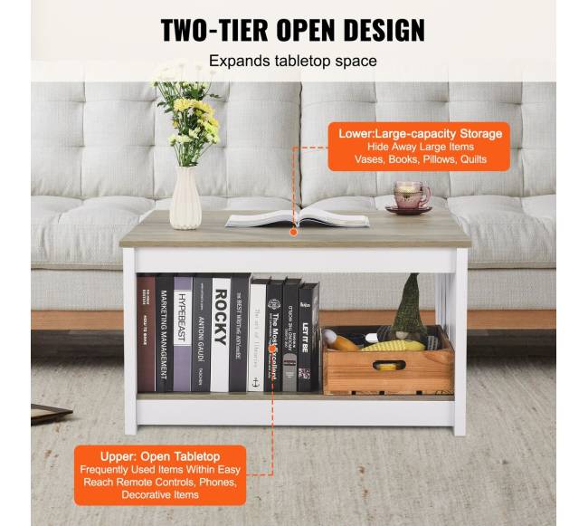 kavos staliukas su atvira saugojimui niša3