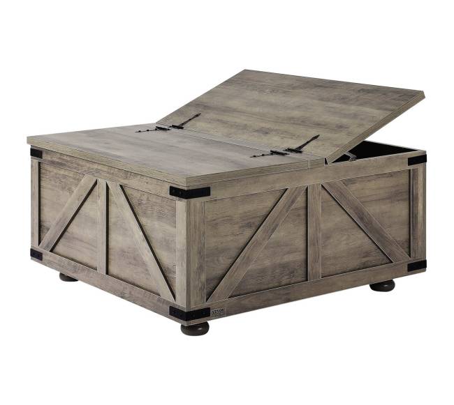 36 colių kaimiškas kavos staliukas su laikymo vieta0