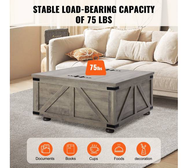 36 colių kaimiškas kavos staliukas su laikymo vieta4