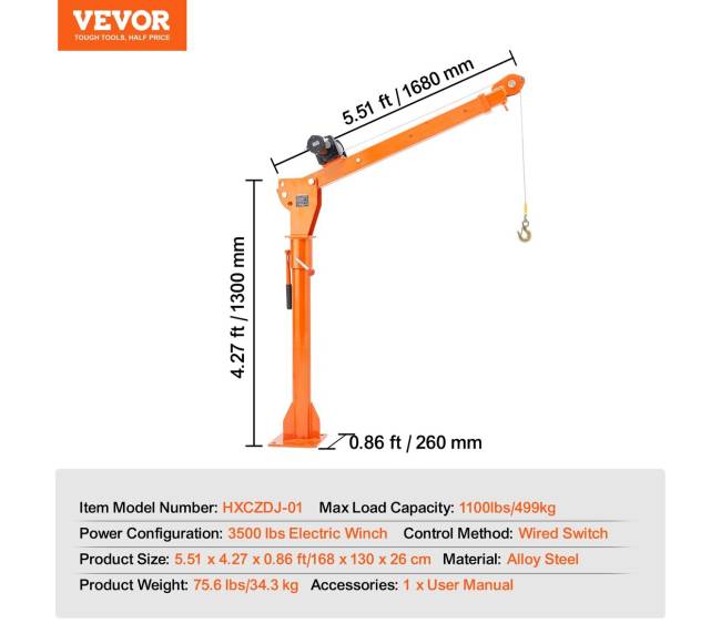 Elektrinis sunkvežimio kranas 360 499 kg keliamas6