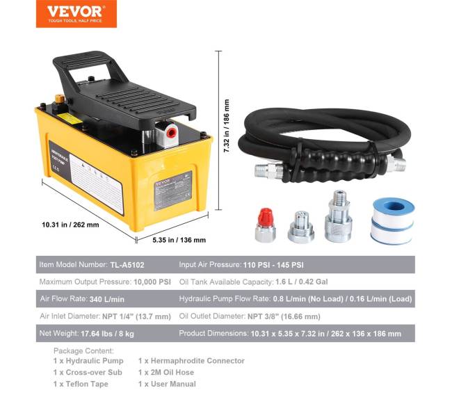 Hidraulinis oro siurblys 10000 PSI6