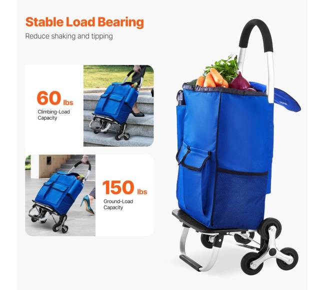 Laiptų lipimo sulankstomas vežimėlis 36L2