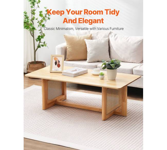 Rataninis stačiakampis kavos staliukas1