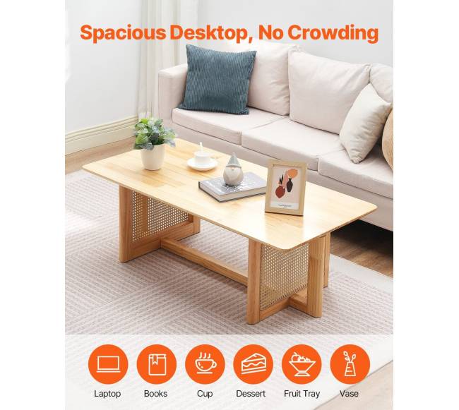 Rataninis stačiakampis kavos staliukas3