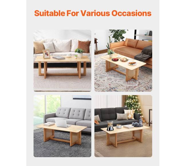 Rataninis stačiakampis kavos staliukas5