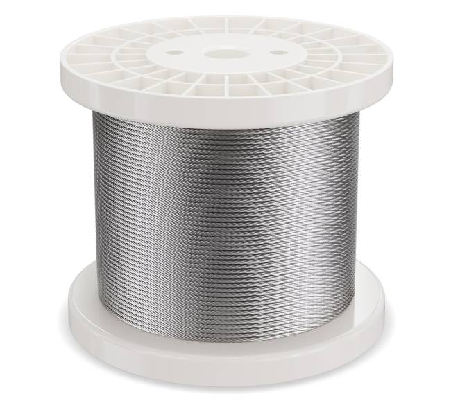 Nerūdijančio plieno 3,18 mm 600 ft trosas10