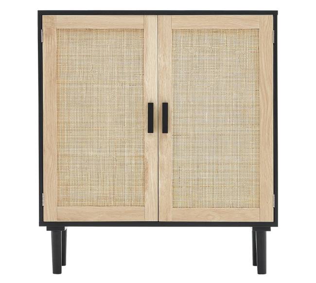 Rataninė spintelė su reguliuojamomis lentynomis9