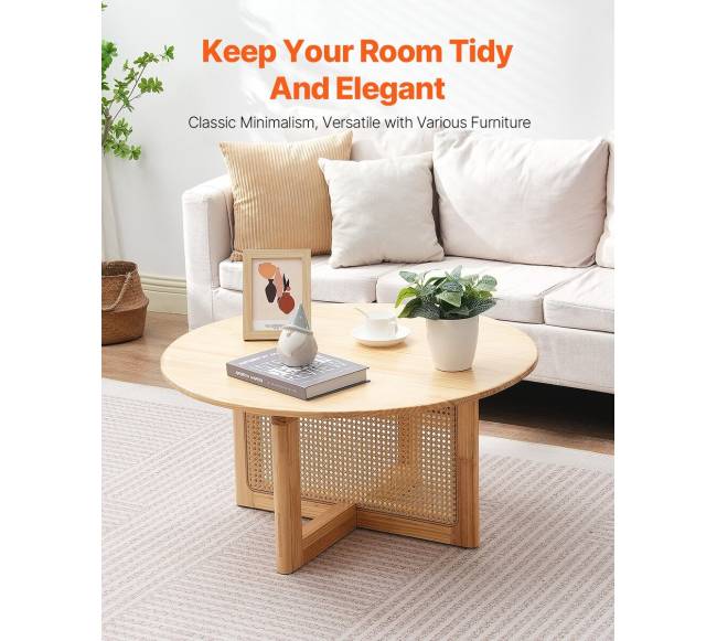 Apvalus rataninis kavos staliukas svetainei1