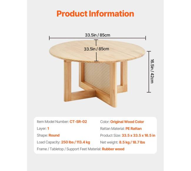 Apvalus rataninis kavos staliukas svetainei6